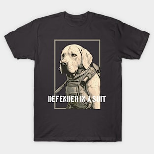 Labrador Retriever Defender In A Suit T-Shirt